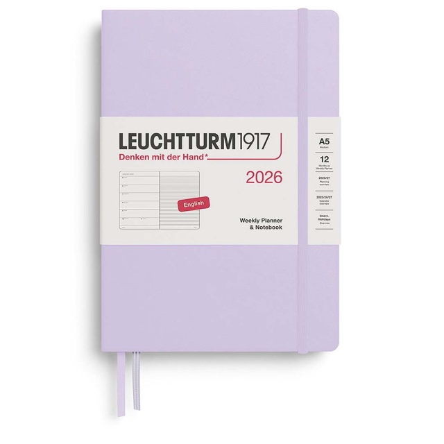 Kalender Weekly Planner & Notebook 2026 A5 Lilac