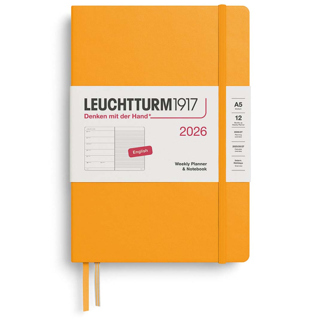 Kalender Weekly Planner & Notebook 2026 A5 Rising Sun