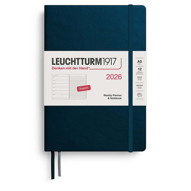 Kalender Weekly Planner & Notebook 2026 A5 Deep Sea