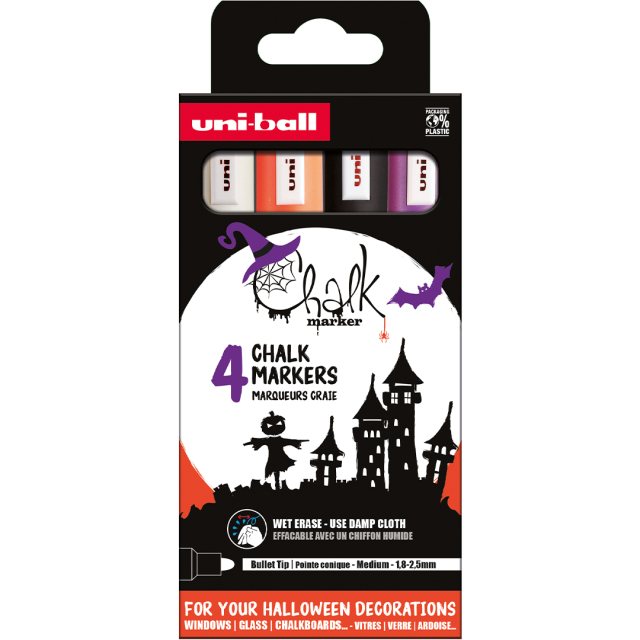 Chalk Marker PWE-5M Halloween 4-set