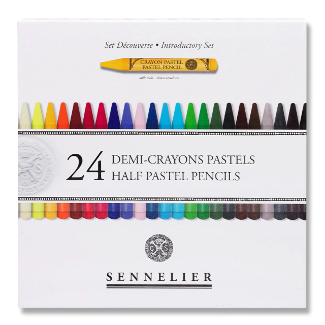 Pastellpennset 24-pack korta + 12 tomma