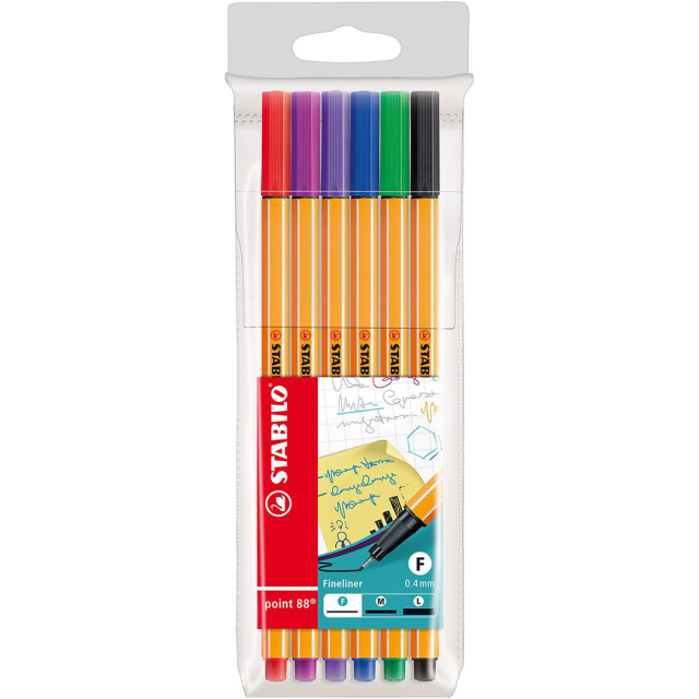 Point 88 Fineliner 6-pack