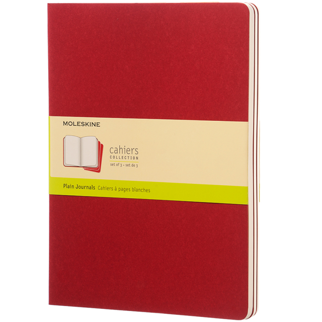 Cahier Notebook XL Red Olinjerad