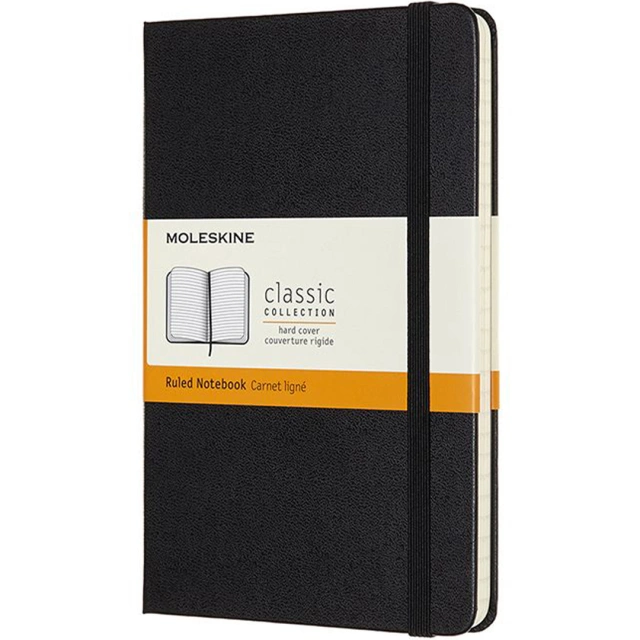 Classic Hard Cover Notebook Medium Black