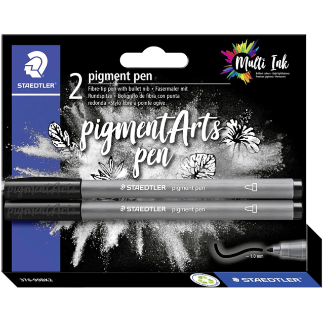 Pigment Arts Pen Svart 2-pack