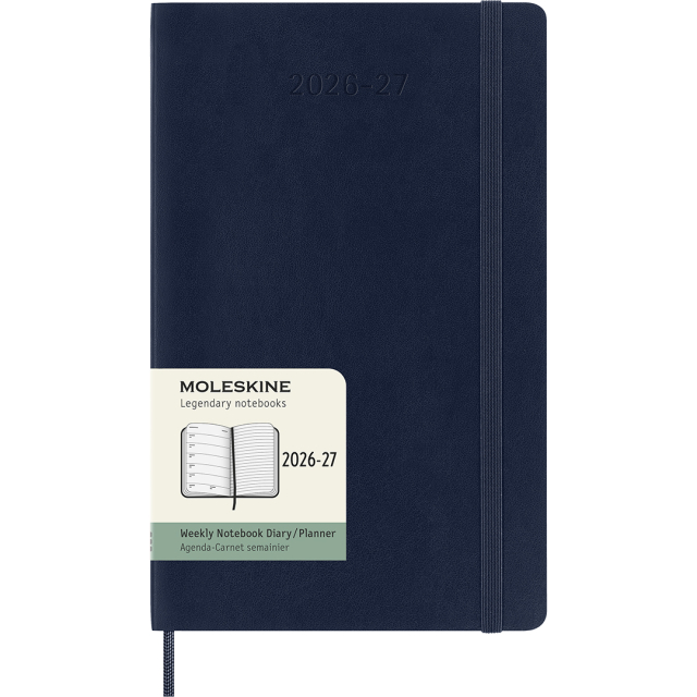 Kalender 18M WeekNote Soft Cover Large Sapphire Blue