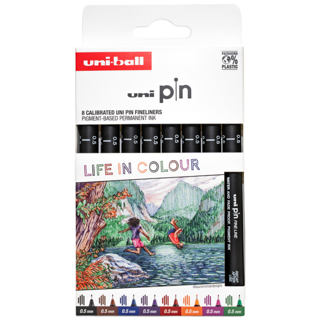 Pin Fine Line Colours 8-set