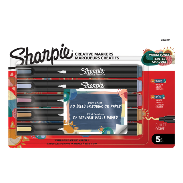 Creative Marker Bullet Tip 5-pack Warm Tones