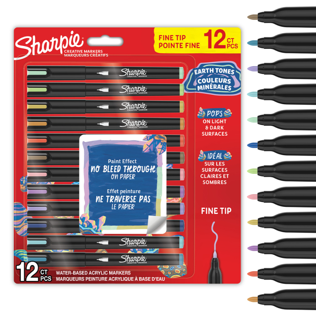 Creative Marker Fine Tip 12-pack Earth Tones