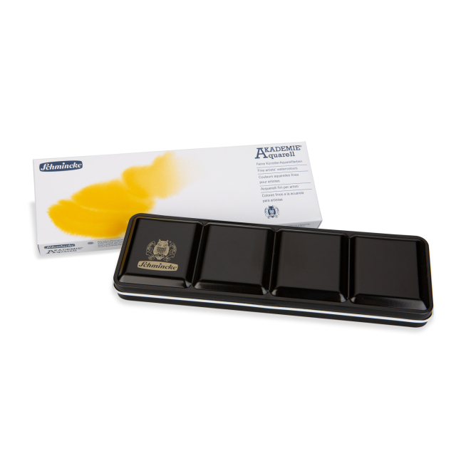 Akademie Aquarell Half Pans 12-set + 12 tomma