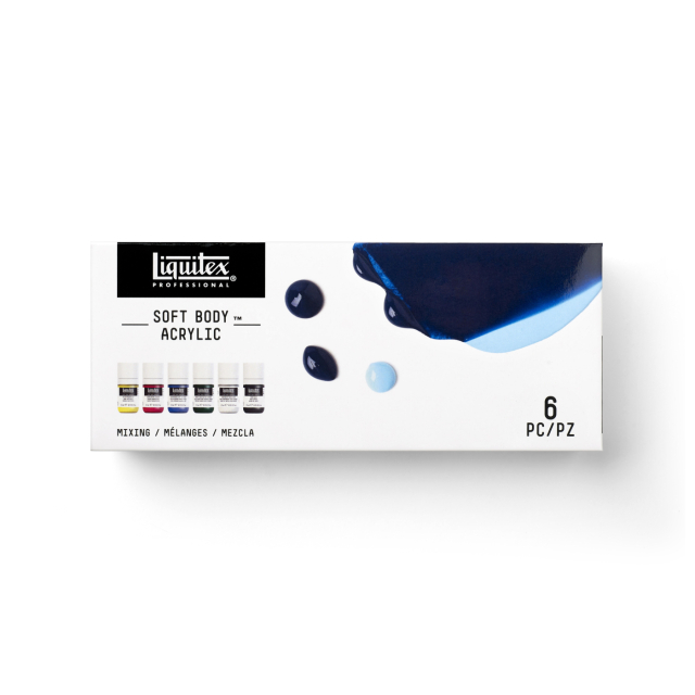 Akrylfärg Soft Body Mixing Set 6x22 ml