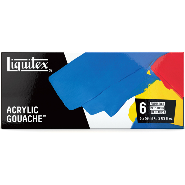Gouachefärg Primaries Set 6x59 ml