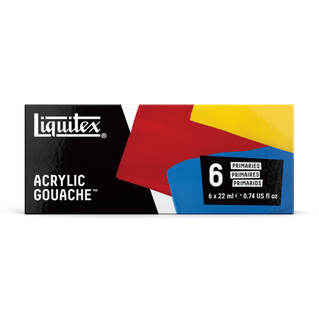 Gouachefärg Primaries Set 6x22 ml