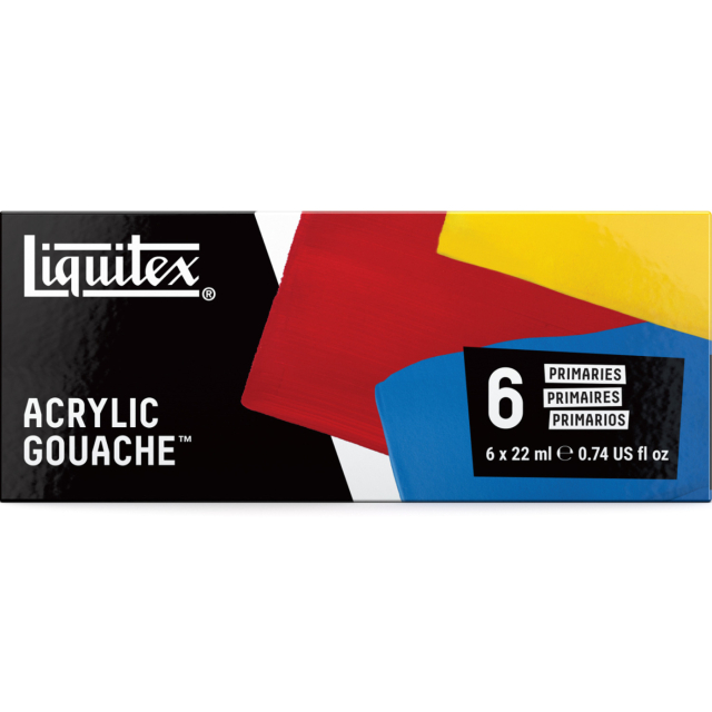 Gouachefärg Primaries Set 6x22 ml