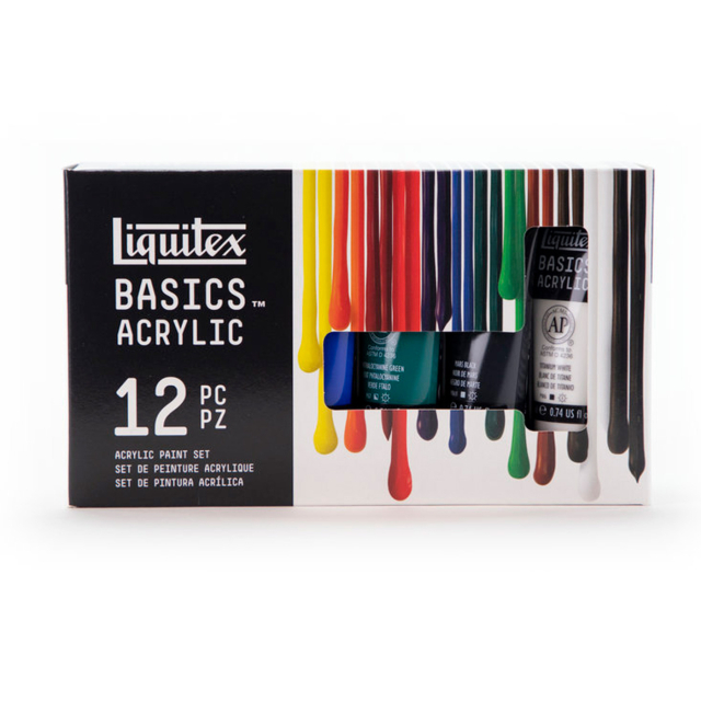 Akrylfärg Basics Set 12x22 ml