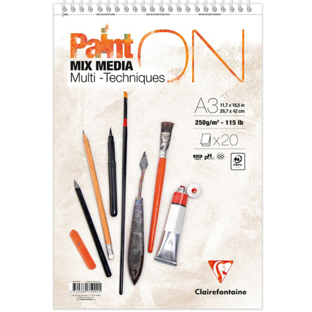 Paint'ON Konstnärsblock Wire A3
