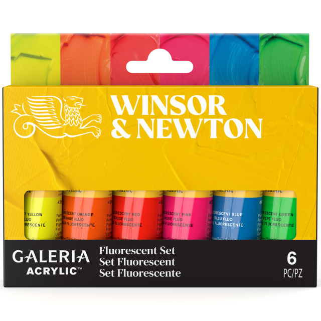 Galeria Akrylfärg 6x20ml Fluo set
