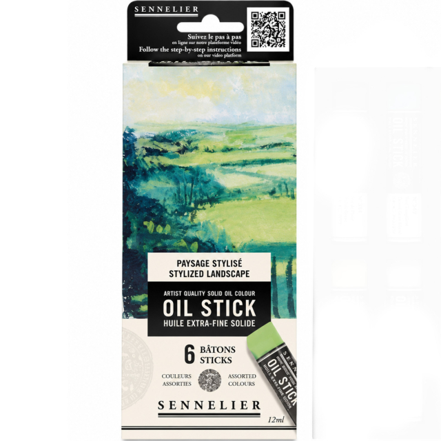 Oljekritor Mini 6-set Stylish landscape