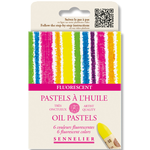 Oljepastell Fluorescent colors 5ml 6 st