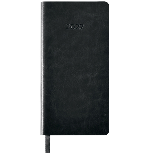 Kalender Björn 2027 Slim Weekly Vertikal Svart