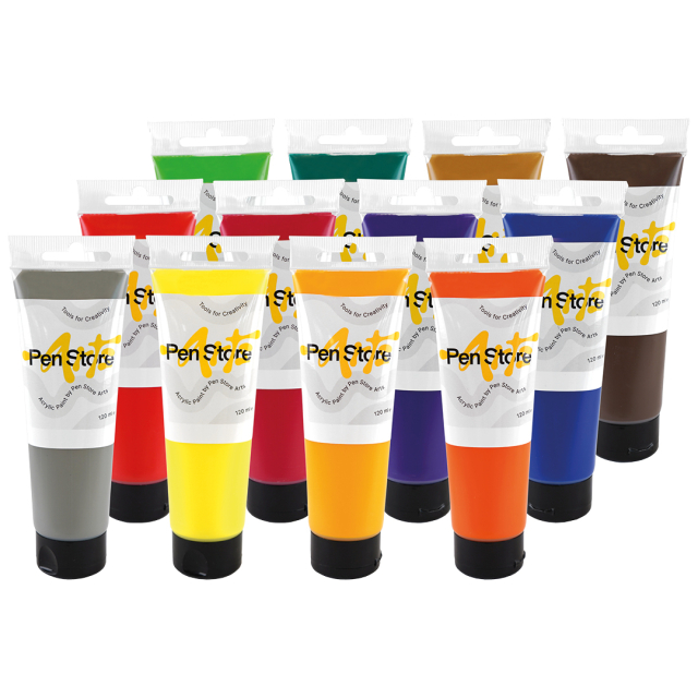 Akrylfärg 120 ml 12-set