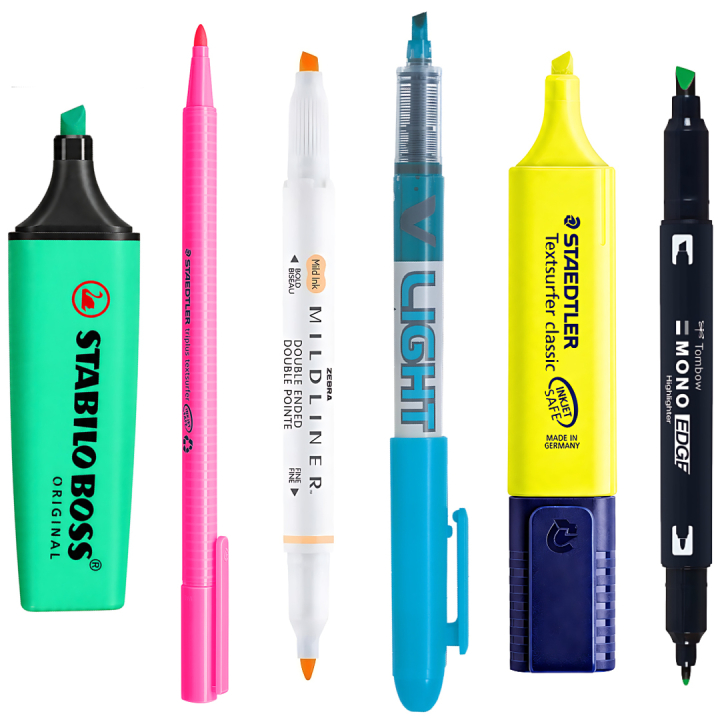 Sample kit Neon Highlighters i gruppen Pennor / Märkning och kontor / Överstrykning hos Pen Store (sample04_set)