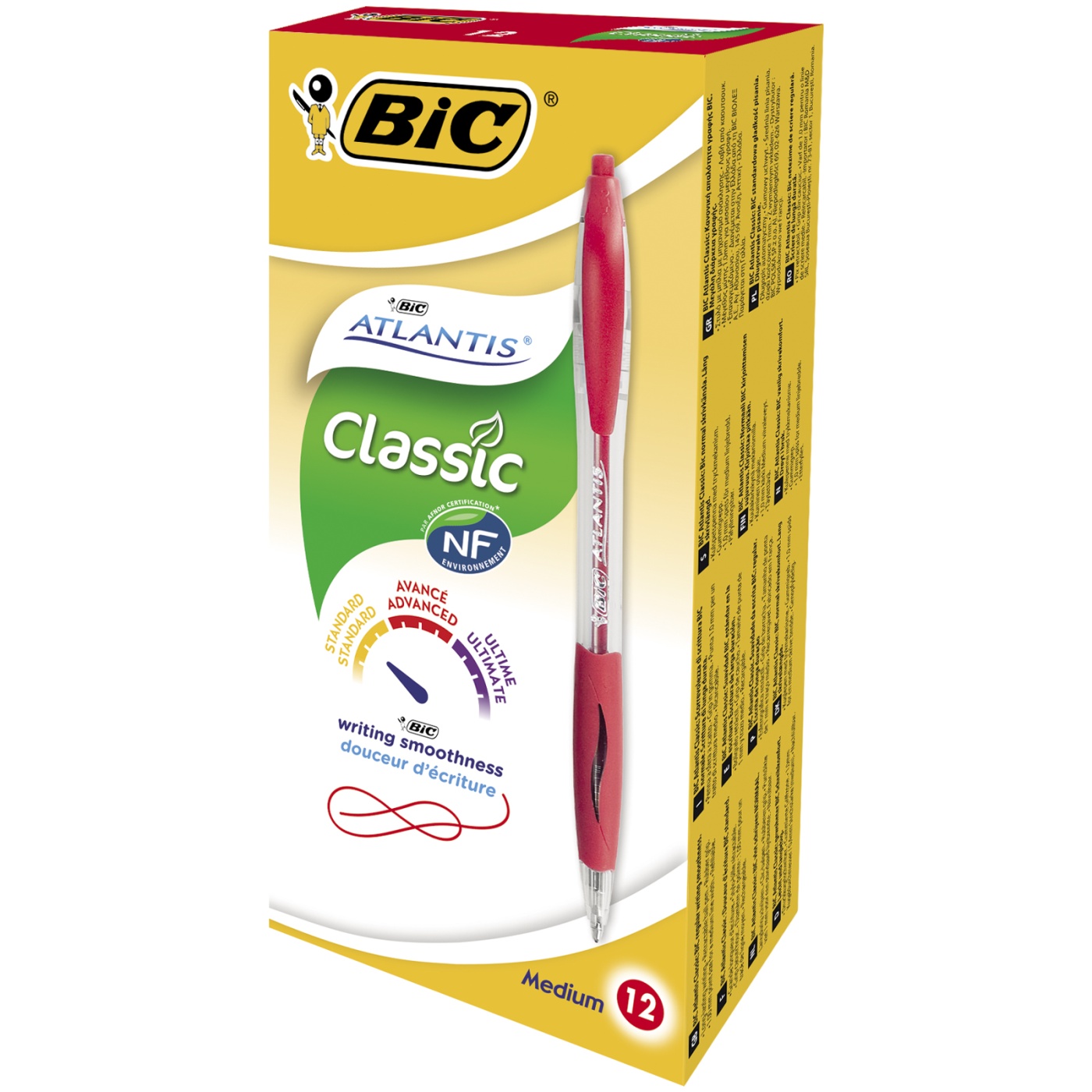 BIC Atlantis Classic Kulspetspenna 12-pack Black