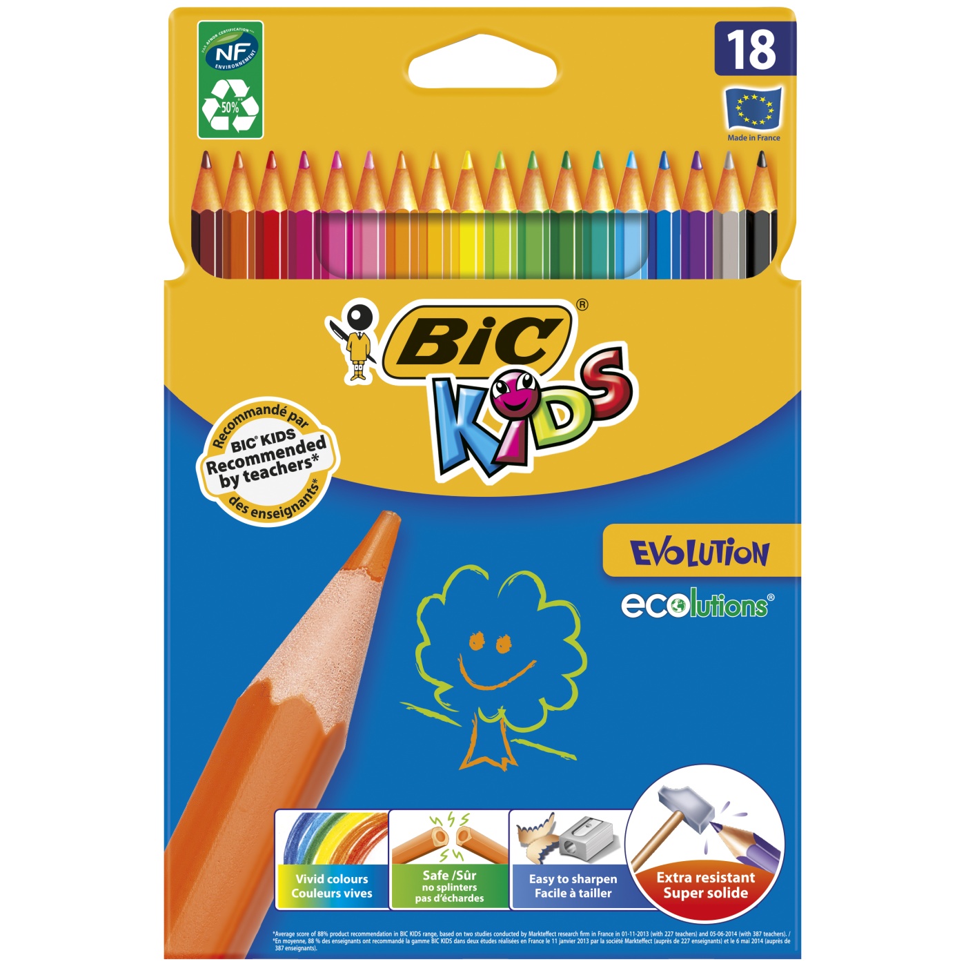 Kids Evolution Färgpennor 18-set (5 år+) i gruppen Kids / Barnpennor / Färgpennor för barn hos Pen Store (100242)