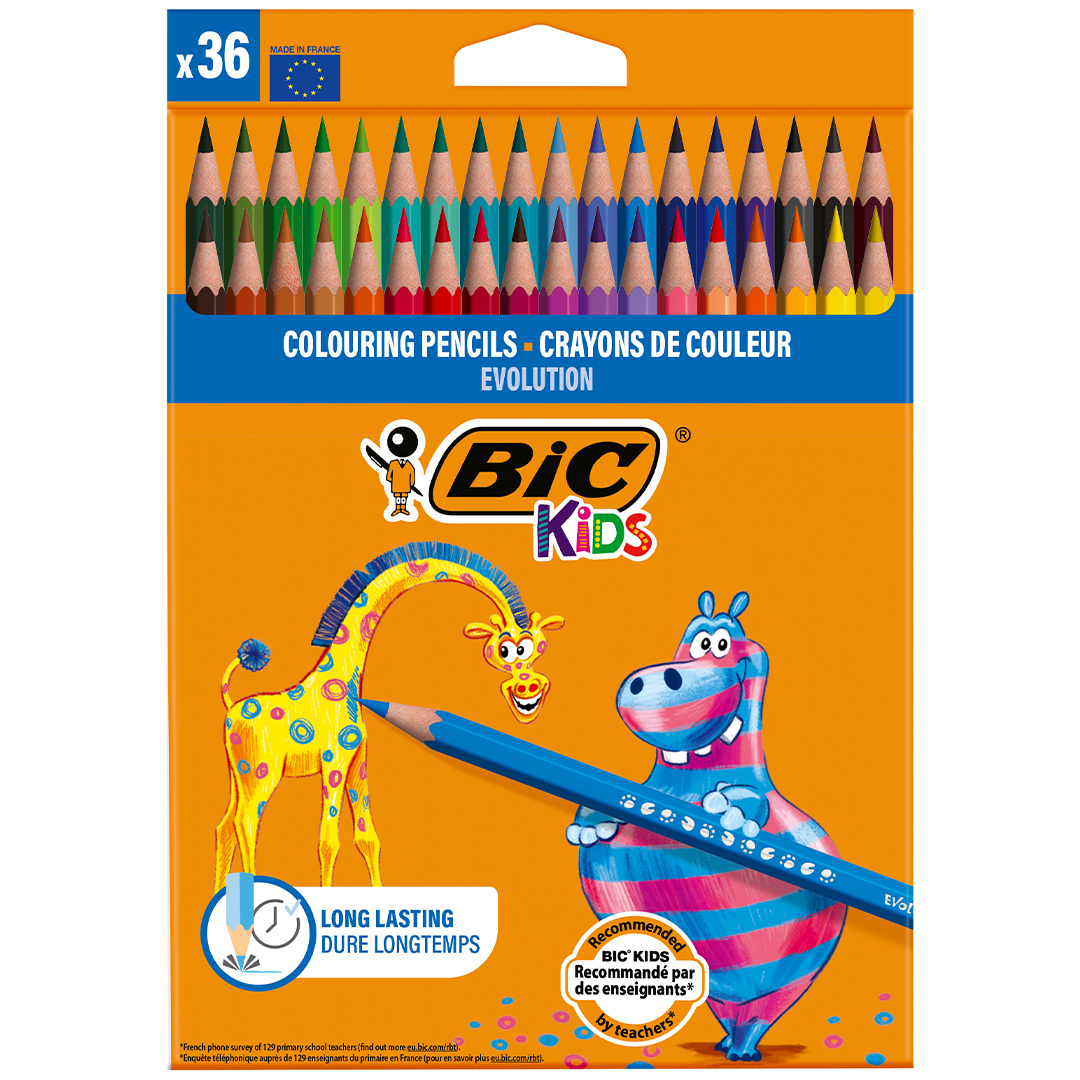 BIC Kids Evolution Färgpennor 36-set