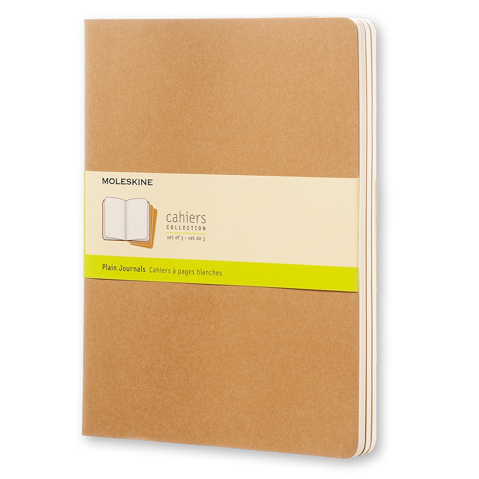 Moleskine Cahier Notebook XL Kraft Linjerad