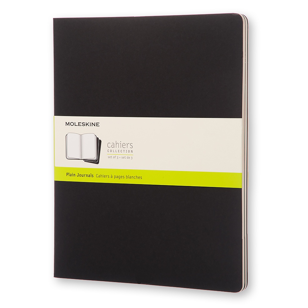 Moleskine Cahier Notebook XXL Black Olinjerad