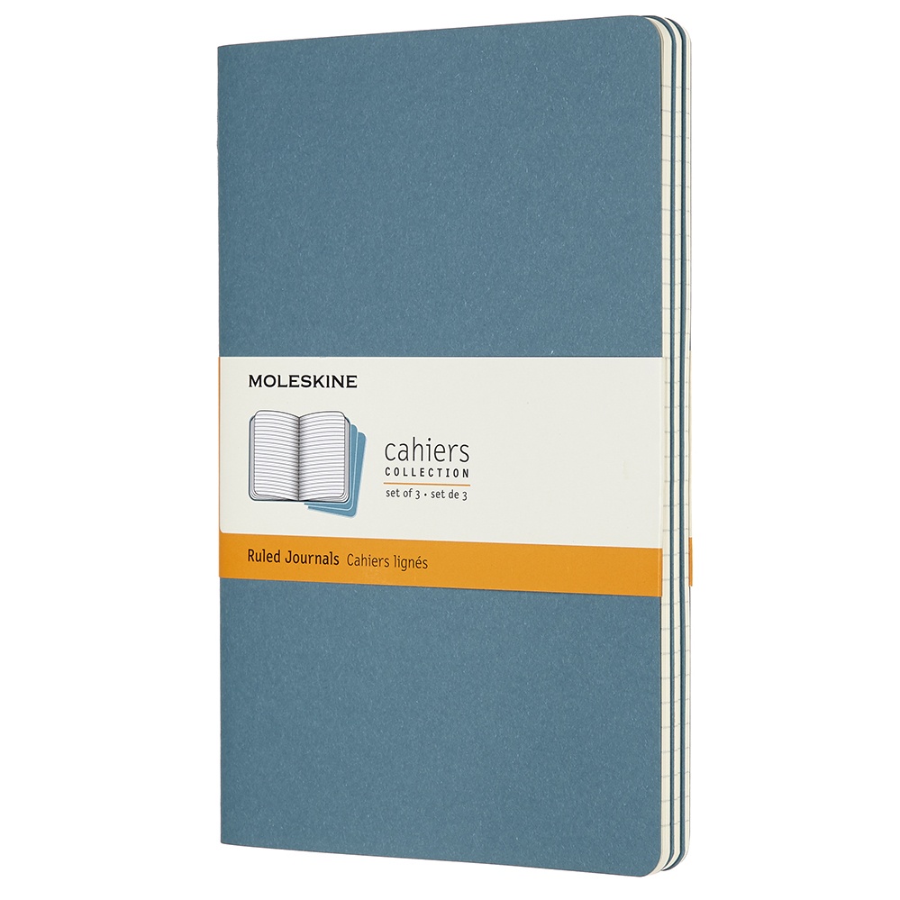 Moleskine Cahier Notebook Large Brisk Blue Linjerad