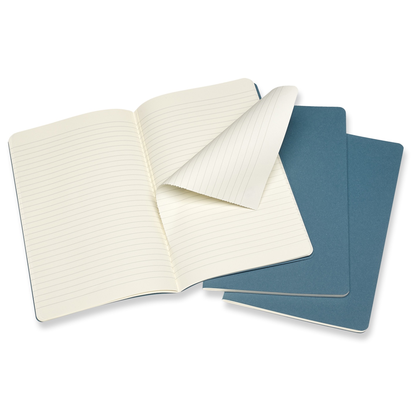 Cahier Large Brisk Blue Ruled i gruppen Papper & Block / Skriva och anteckna / Anteckningsböcker hos Pen Store (100330)