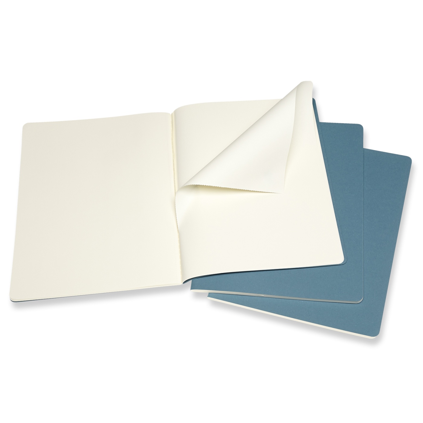 Cahier XL Brisk Blue Plain i gruppen Papper & Block / Skriva och anteckna / Skrivblock och häften hos Pen Store (100331)