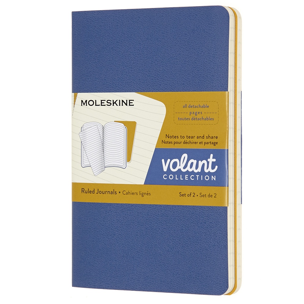 Volant Pocket Blue/Yellow i gruppen Papper & Block / Skriva och anteckna / Anteckningsböcker hos Pen Store (100343_r)