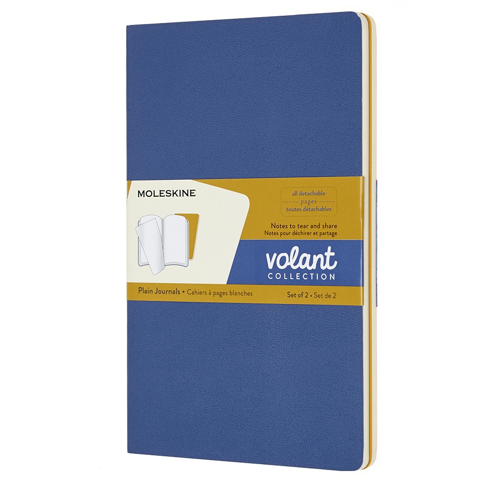 Volant Large Blue/Yellow i gruppen Papper & Block / Skriva och anteckna / Anteckningsböcker hos Pen Store (100345_r)