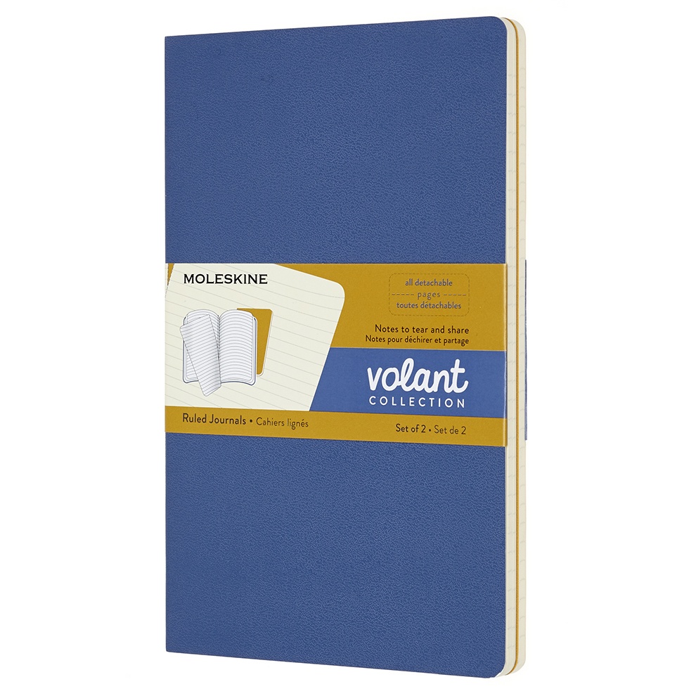 Volant Large Blue/Yellow i gruppen Papper & Block / Skriva och anteckna / Skrivblock och häften hos Pen Store (100345_r)