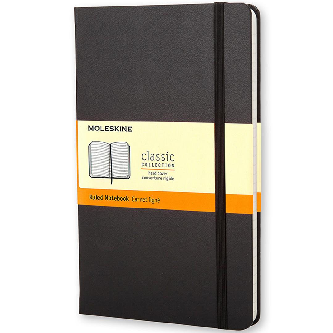 Classic Hardcover Large Black i gruppen Papper & Block / Skriva och anteckna / Anteckningsböcker hos Pen Store (100352_r)