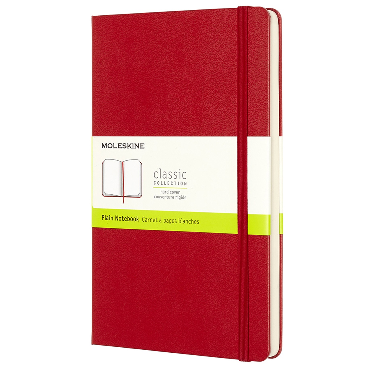Moleskine Classic Hard Cover Notebook Large Red Olinjerad