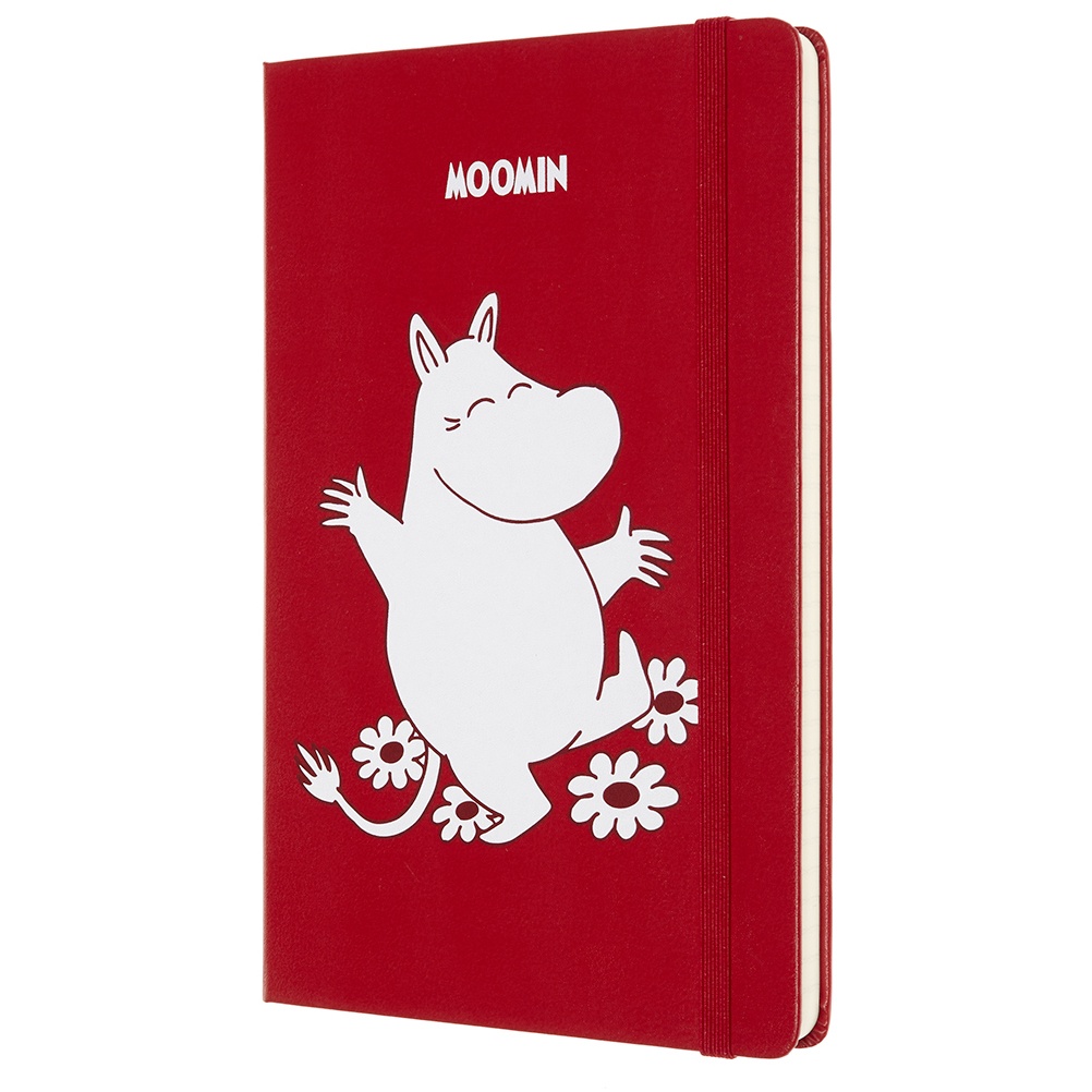 Hard Cover Large Moomin Red Ruled i gruppen Papper & Block / Skriva och anteckna / Anteckningsböcker hos Pen Store (100372)