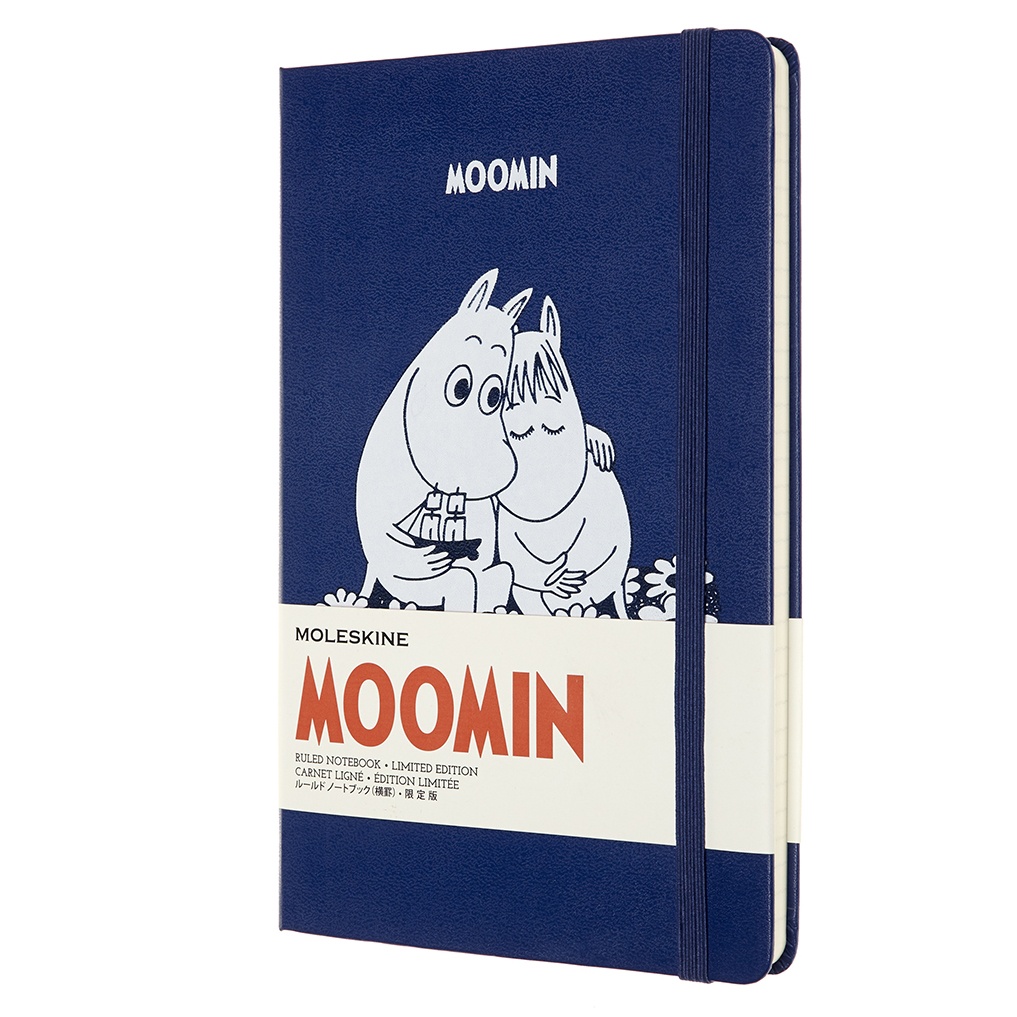 Hard Cover Large Moomin Blue Ruled i gruppen Papper & Block / Skriva och anteckna / Anteckningsböcker hos Pen Store (100373)