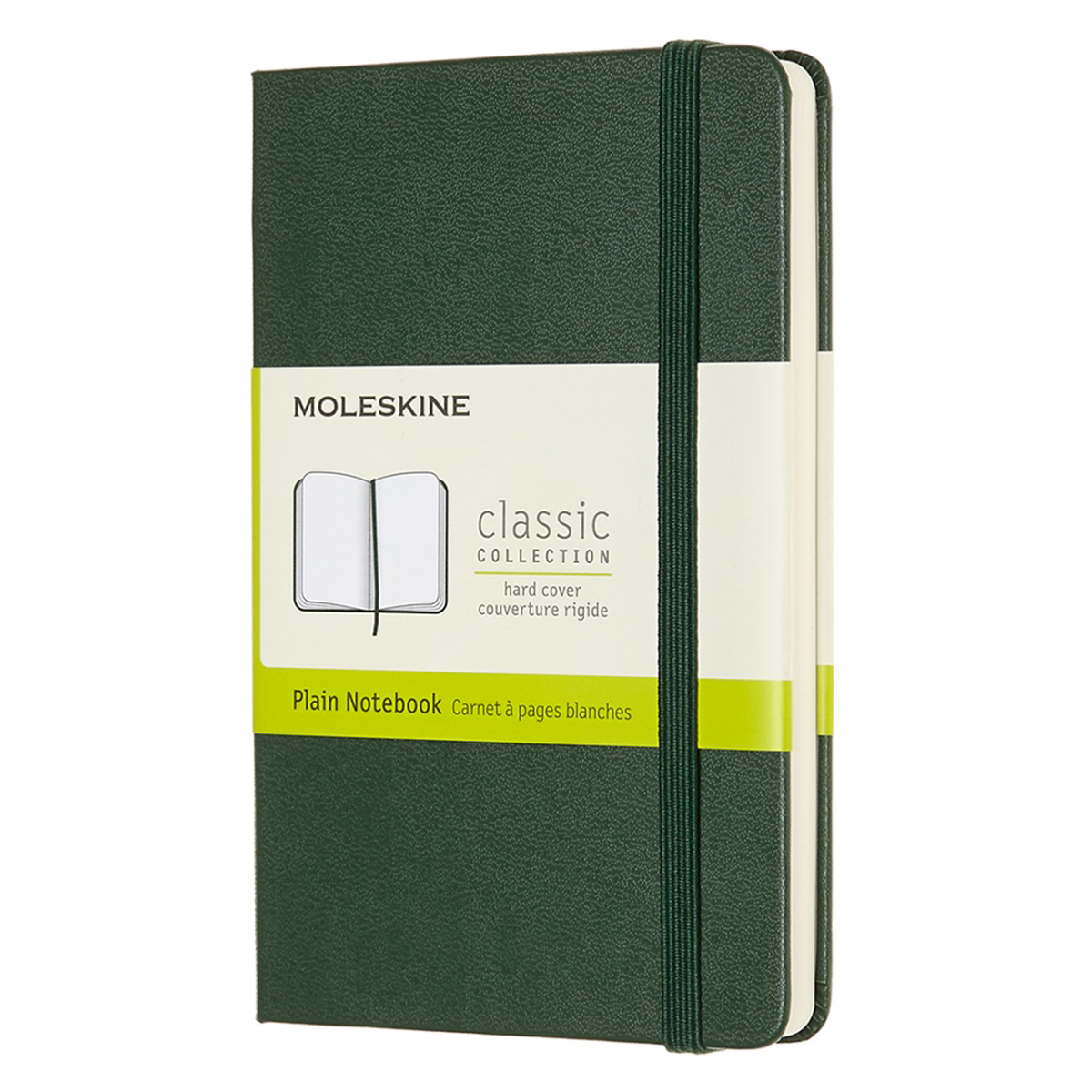 Moleskine Classic Hard Cover Notebook Pocket Myrtle Green Olinjerad