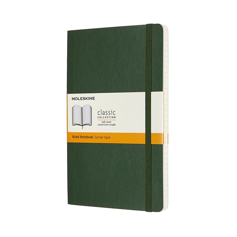 Moleskine Classic Soft Cover Notebook Large Myrtle Linjerad