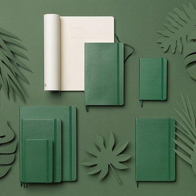 Classic Soft Cover Large Myrtle Green i gruppen Papper & Block / Skriva och anteckna / Anteckningsböcker hos Pen Store (100392_r)