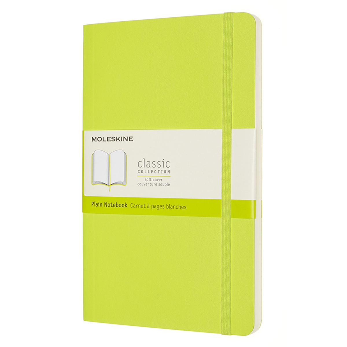 Moleskine Classic Hard Cover Notebook Large Lemon Green Olinjerad