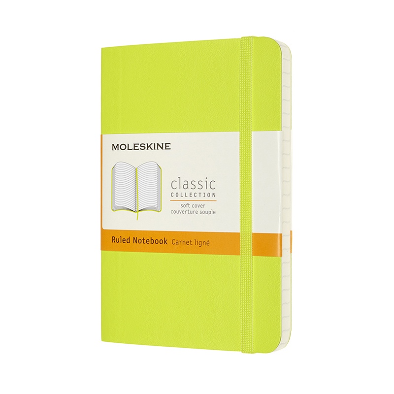 Classic Soft Cover Pocket Lemon Green i gruppen Papper & Block / Skriva och anteckna / Anteckningsböcker hos Pen Store (100422_r)
