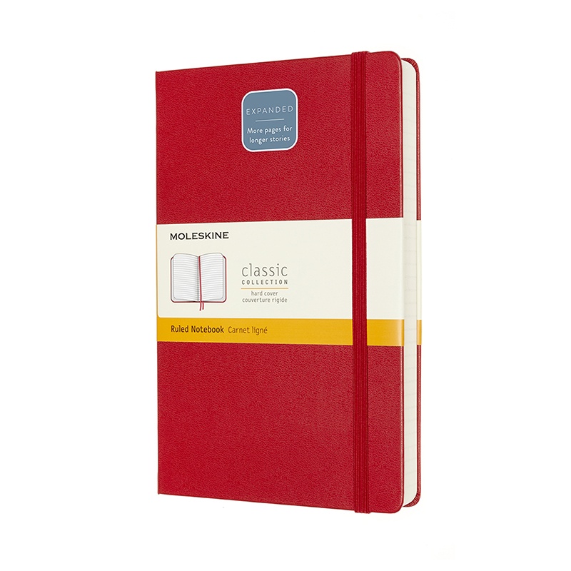 Classic Hardcover Expanded Red i gruppen Papper & Block / Skriva och anteckna / Anteckningsböcker hos Voorcrea (100432_r)