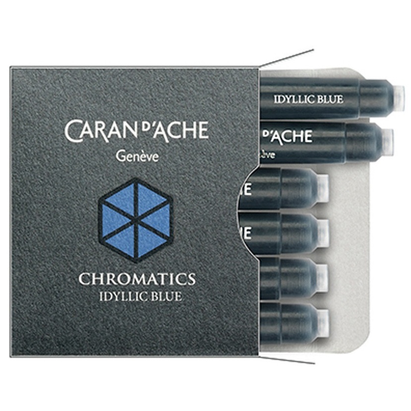 Caran d'Ache Chromatics Reservoarpatroner 6-pack Cosmic Black