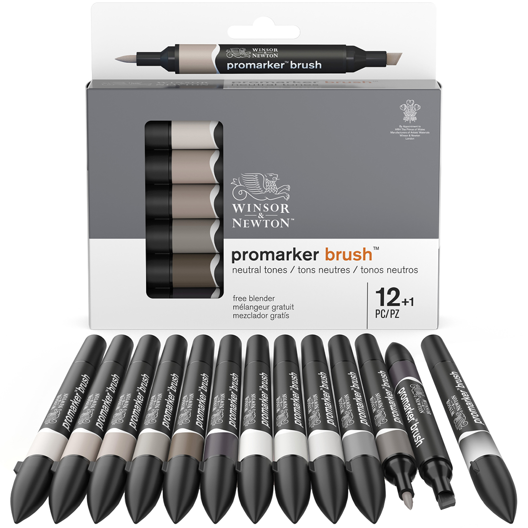 Promarker Promarker Brush Neutral Tones 12-set Blender