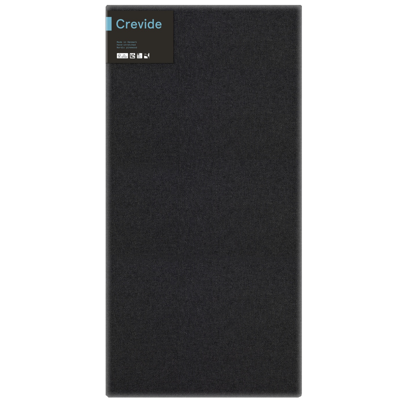 Crevide Målarduk Svart Bomull/Polyester 50x100